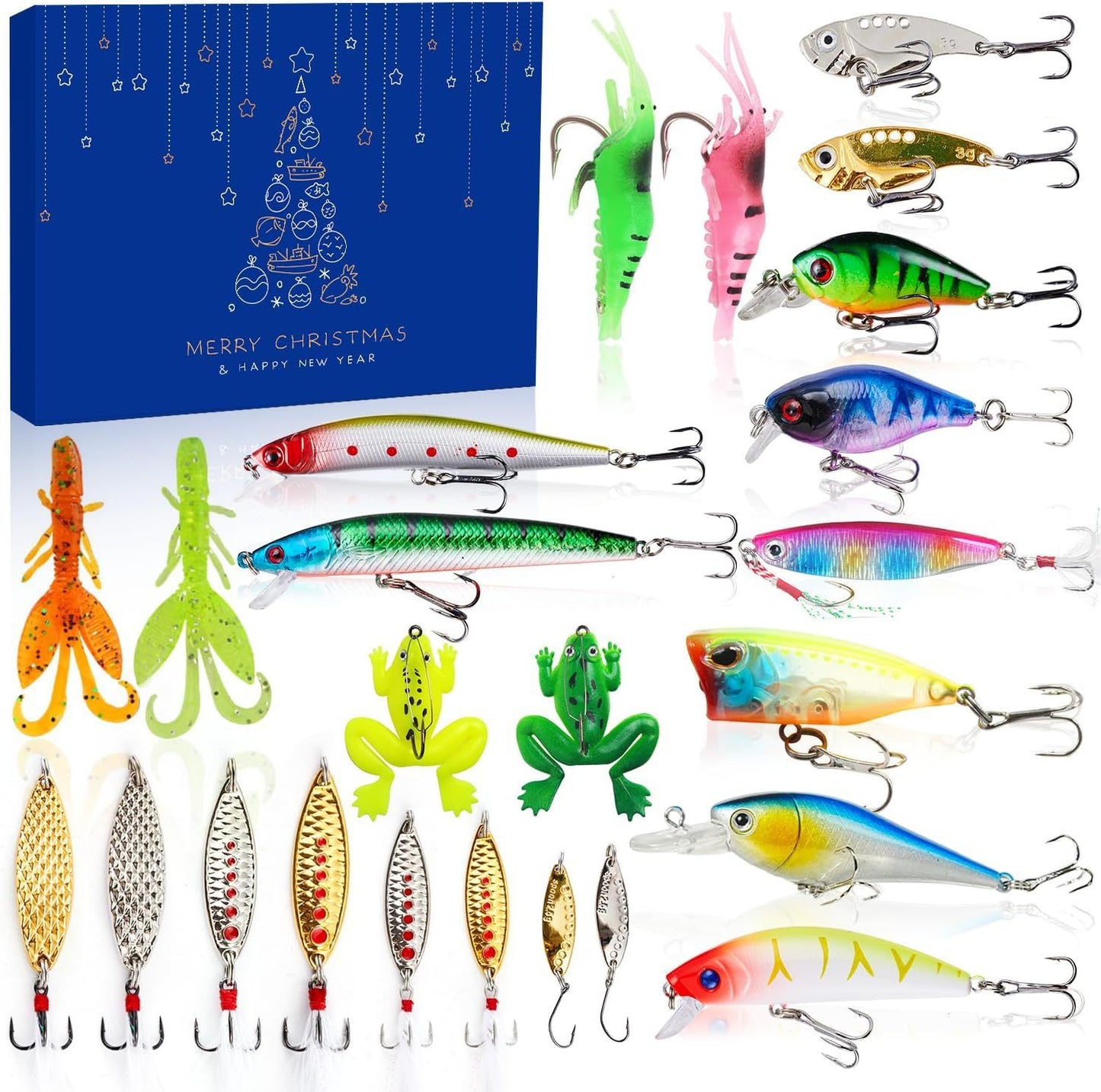 24-day Fishing Lure Advent Calendar